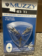 Load image into Gallery viewer, Muzzy - Hybrid 100gr HBTI 4 Blade Broadheads*
