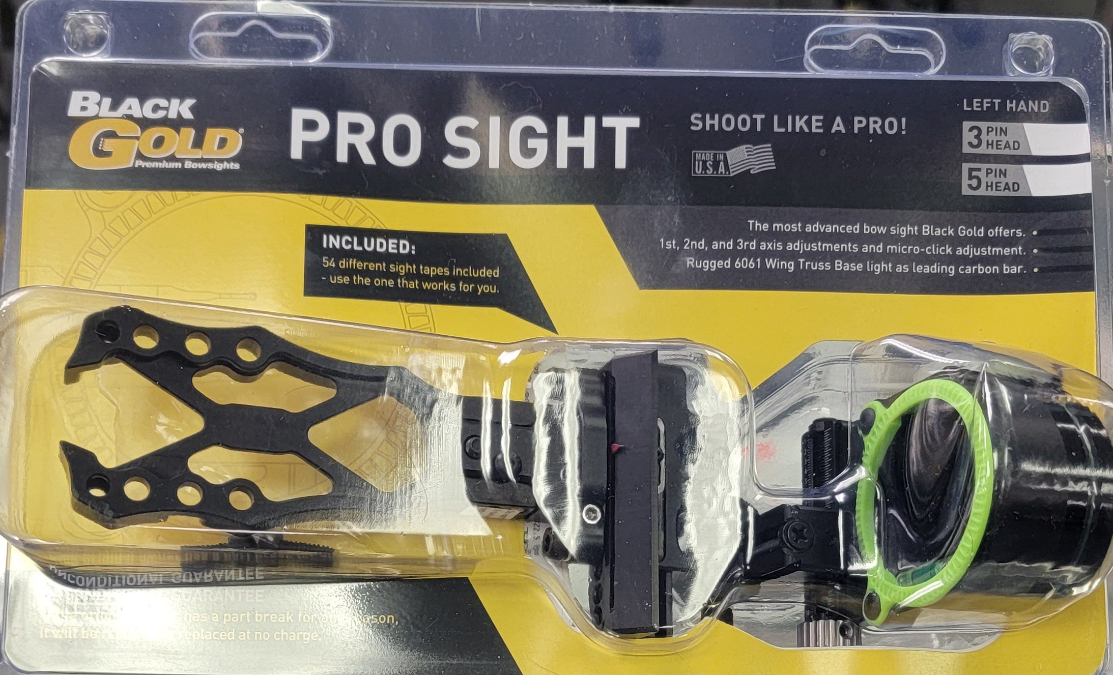 Black Gold - PRO SIGHT LH 1 pin – Flyover Archery and Outdoors