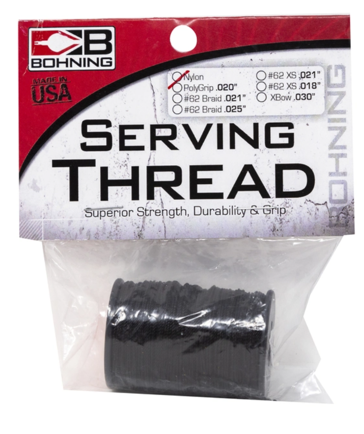 Serving Thread - Powergrip, .021, Black,